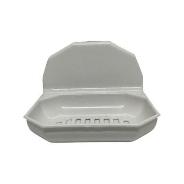 Imagem de Porta Sabonete De Parede Com Ventosa Branco Resistente - RK