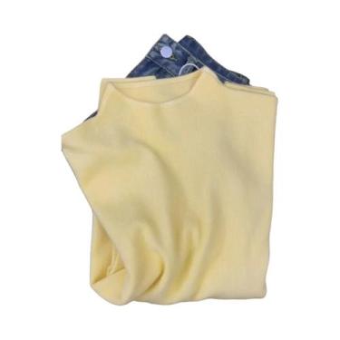 Imagem de Suéter Feminino Vintage De Tricô Gola Alta Manga Longa Casual Outono I