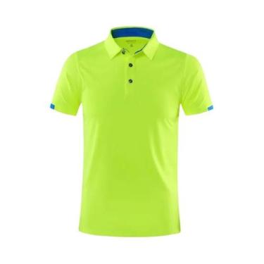 Imagem de Camisa Polo Masculina De Secagem Rápida E Respirável Em Malha, Manga C