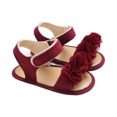 Imagem de Sandálias De Verão Para Bebês Meninas Com Sola Macia, Sapatos Planos P