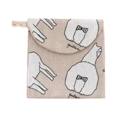 Imagem de Bolsa De Armazenamento De Algodão E Linho Transparente E Portátil Com 