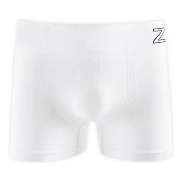 Imagem de Cueca Boxer Masculina Zee Rucci Microfibra Confortável Poliamida, Bran
