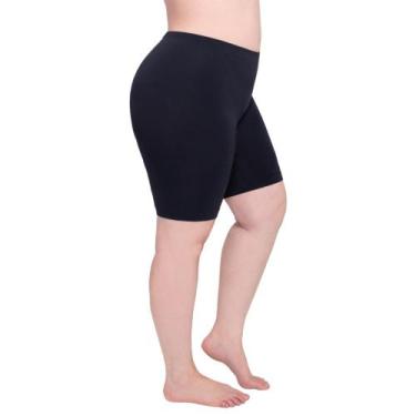 Imagem de 3 Short Sem Costura Antimicrobial Básico Feminino Modelador Com Fundil