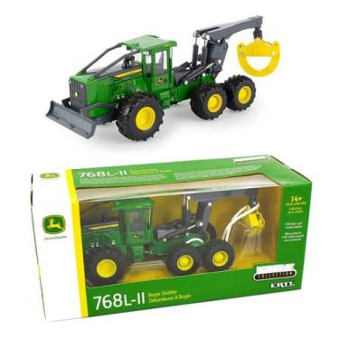 Imagem de Miniatura Trator Skidder Florestal John Deerer 768L-II 1/50, Verde