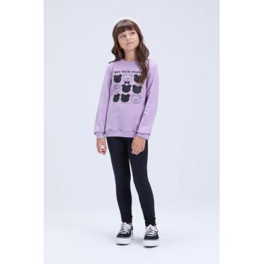 Imagem de Conjunto Infantil Feminino de Inverno Moletom Ursinhos e Legging - Vid