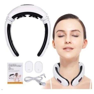 Imagem de Eletroestimulador Portátil Cervical Com Adesivos Tens Para Costas E Lo