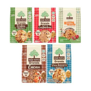 Imagem de Kit Granola Sabores Sortidos - Mãe Terra 5 Unidades 250g
