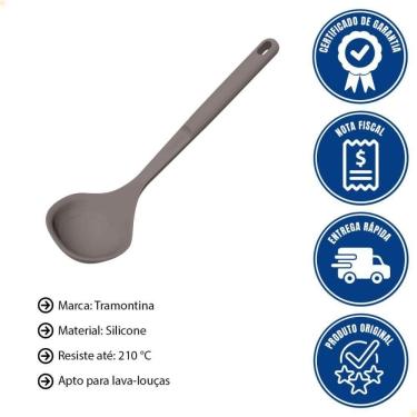 Imagem de Concha Tramontina Softta De Silicone Cinza 25854160