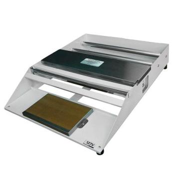Imagem de Seladora Embalafilme Aplicadora De Filme Pvc 50cm para Bandejas de Fru