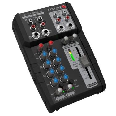 Imagem de Mesa de Som Stetsom STM0602 6 Canais 2 Vias Equalizador 4 Bandas