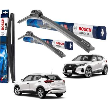 Imagem de Kit 3 Palheta Limpador Parabrisa Original Bosch Nissan Kicks SL SV 201