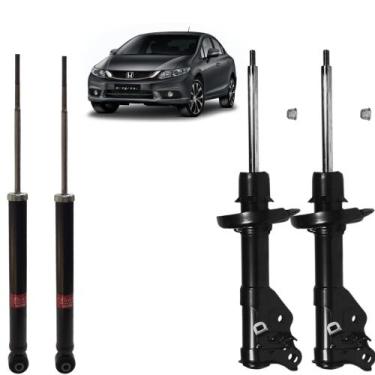 Imagem de 4 Amortecedores Dianteiro + Traseiro Kayaba Honda Civic 2011