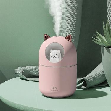 Imagem de Umidificador Aromatizador Difusor Infantil Gatinho Luz RGB com Design Funcional para Us...