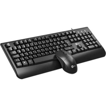 Imagem de Kit Teclado e Mouse Cm105 Abnt2 104 Teclas Óptico 1200 Dpi Usb Preto Lecoo