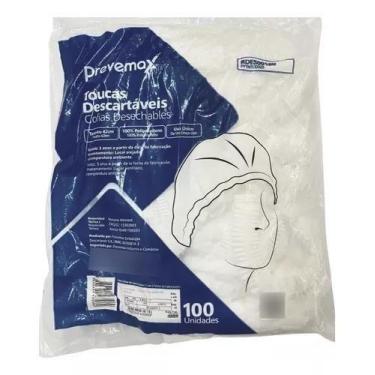 Imagem de Touca sonfonada prevemax descartavel branca 100 un