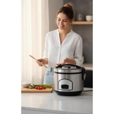 Imagem de Panela Elétrica Arroz 6 Xícaras Inox Cozi Vapor 500W - Congratulations