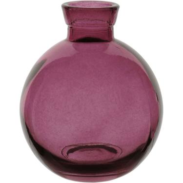 Imagem de VASO DECORATIVO ENFEITE PLANTA GARRAFA VIDRO 9x7x7cm ROXO