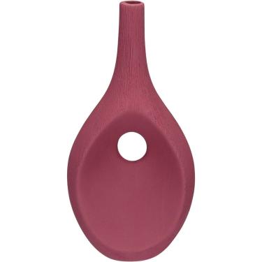 Imagem de VASO DECORATIVO ENFEITE PLANTA APARADOR GARRAFA CERÂMICA 37x19x12cm TERRACOTA
