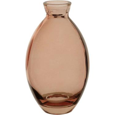 Imagem de VASO DECORATIVO ENFEITE PLANTA GARRAFA VIDRO 12x7x7cm ROSA