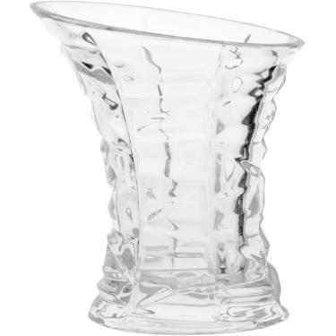 Imagem de VASO DECORATIVO ENFEITE CASA LAILA VIDRO 19x9x9cm TRANSPARENTE