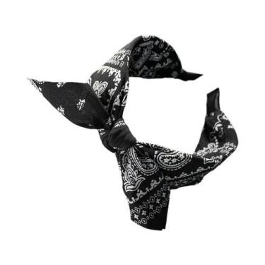 Imagem de Faixa De Cabelo Larga De Algodão Com Estampa Floral Para Mulheres, Ace