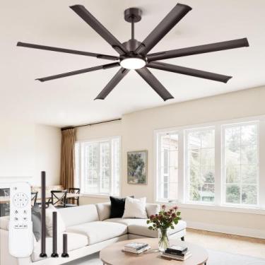 Imagem de Ventilador de Teto ZMISHIBO 72" Motor DC 6 Velocidades Controle Remoto