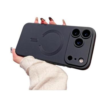 Imagem de Capa Magnética Magsafe Macia Para iPhone 17 16 15 14 13 12 11 pro Max 