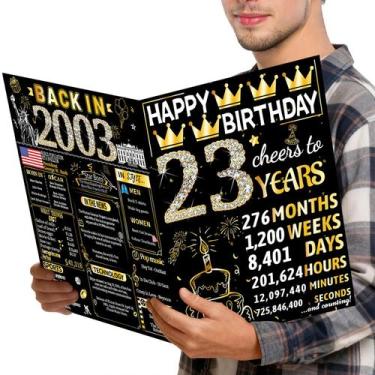 Imagem de Cartão de Aniversário Joycard 23 Anos com Envelope 20,3x25,4 cm