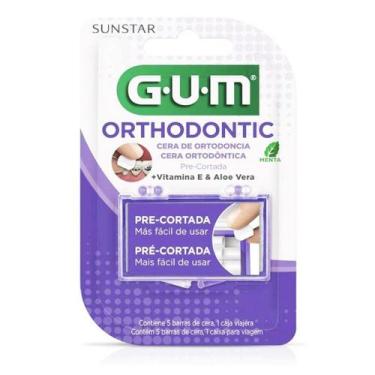 Imagem de Cera Ortodôntica GUM Menta e Aloe Vera 5 pré cortadas