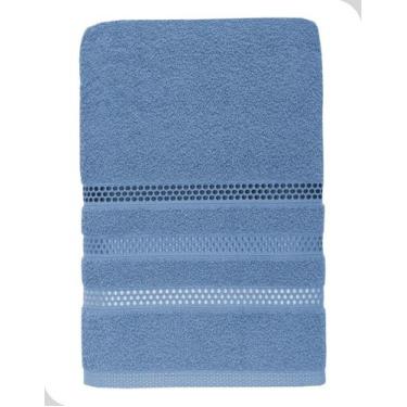 Imagem de Toalha de Banho 70x140 cm 100% Algodão Comfort Touch Teka Azul Carbono