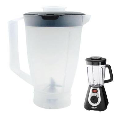 Imagem de Copo Compatível Para Liquidificador Arno Clic Lav Top Preto Translúcid