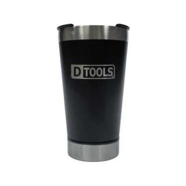 Imagem de Copo Térmico Preto 591ml em Aço Inoxidável 18-8 com Isolamento a Vácuo