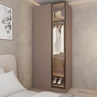 Imagem de Guarda Roupa Modulado 100% Mdf de Canto Linear Reflecta Orion Cabecasa