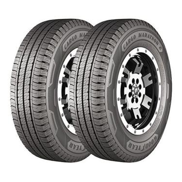 Imagem de Kit 2 Pneus Goodyear Aro 16C 205/75R16C Cargo Marathon 2 8 Lonas 115/111Q