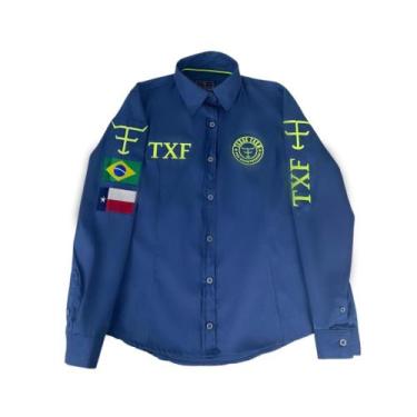 Imagem de Camisa Bordada Country Feminina Texas Farm P/Competição - Ref. CAP003 