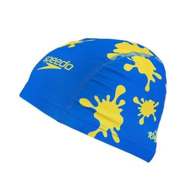 Imagem de Touca de Natação Speedo Splash Cap Estampada Infantil, Único, Azul