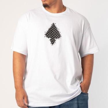 Imagem de Camiseta MCD Oversized Espada Alambrado S26 Masculina Branco, Branco, 