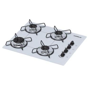 Imagem de Fogão Cooktop 4 Bocas Ultra Chama  - Chamalux, Branco