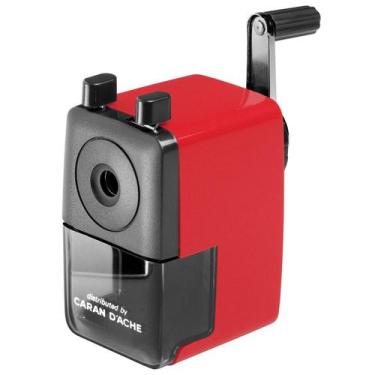 Imagem de Apontador de Lápis com Manivela Caran d'Ache Sharpening Red, Manivela