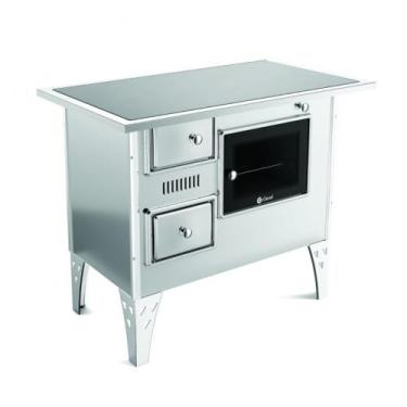 Imagem de FogÃo Geral A Lenha N2 Direito Vitroceramico 10040038 Braslar, INOX