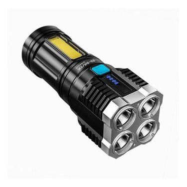 Imagem de Lanterna Recarregavel Led Prova Dagua 4 Nucleos Potente Usb - Friburgo