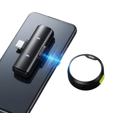 Imagem de Microfone sem Fio Usb C Profissional Kit com 2 Lapelas para Entrevistas Aulas Online e...