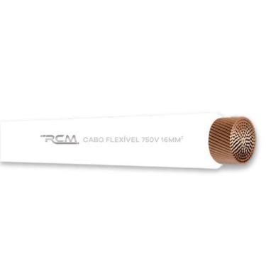Imagem de Fio Cabo Flexível 750V 16mm para Instalações Seguras Eficientes Branco RCM Cabos Elétricos