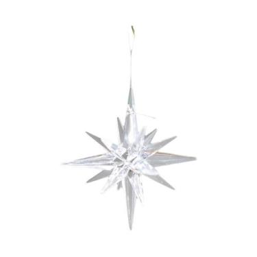 Imagem de Decoração De Árvore De Natal Estrela Explosiva Branca Champanhe, Pinge
