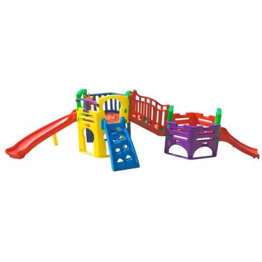 Imagem de Playground Aquarius com 2 Escorregadores e Escalada - Freso