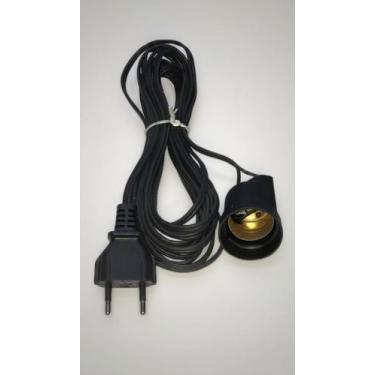 Imagem de Extensão Soquete E27 3 Metros Preto - Congratulations Store