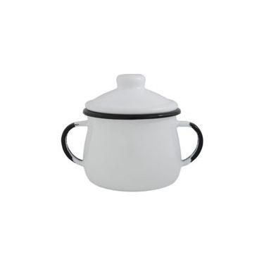Imagem de Açucareiro Esmaltado Branco 380 Ml Ewel
