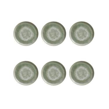 Imagem de Conjunto de Pratos de Sobremesa Bio Moss em Cerâmica Stoneware Porto Brasil