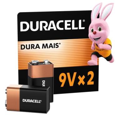 Imagem de Duracell Bateria Alcalina 9V Com 2 Unidades – Ideal para Detectores de Fumaça e Microfones sem Fio