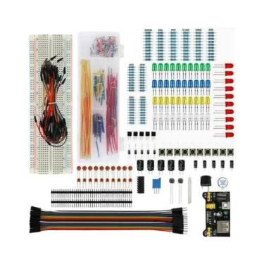 Imagem de Kit Iniciante Arduino UNO Com 830 Peças, Conjunto De Componentes Eletr